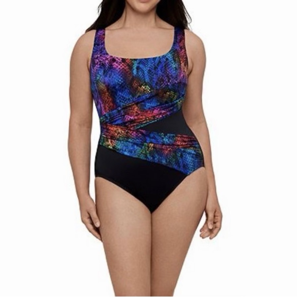 NWT - Great Lengths Wrap Sash One-Piece Swimsuit.
